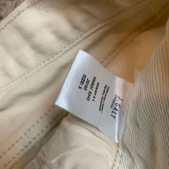 John Galt J.Galt Ivory Cut Off Shorts Denim Jeans Light Wash 24” Small - Picture 3 of 8